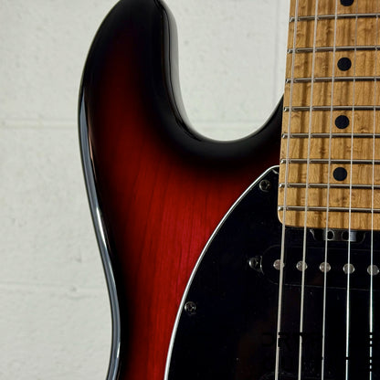 Ernie Ball Music Man Cutlass HT SSS Electric Guitar w/ Case - Raspberry Burst