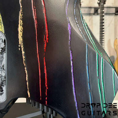 Ormsby Custom Shop Goliath Black Friday Rainbow Multiscale Headless 7-String Electric Guitar w/ Bag - Black Friday Rainbow