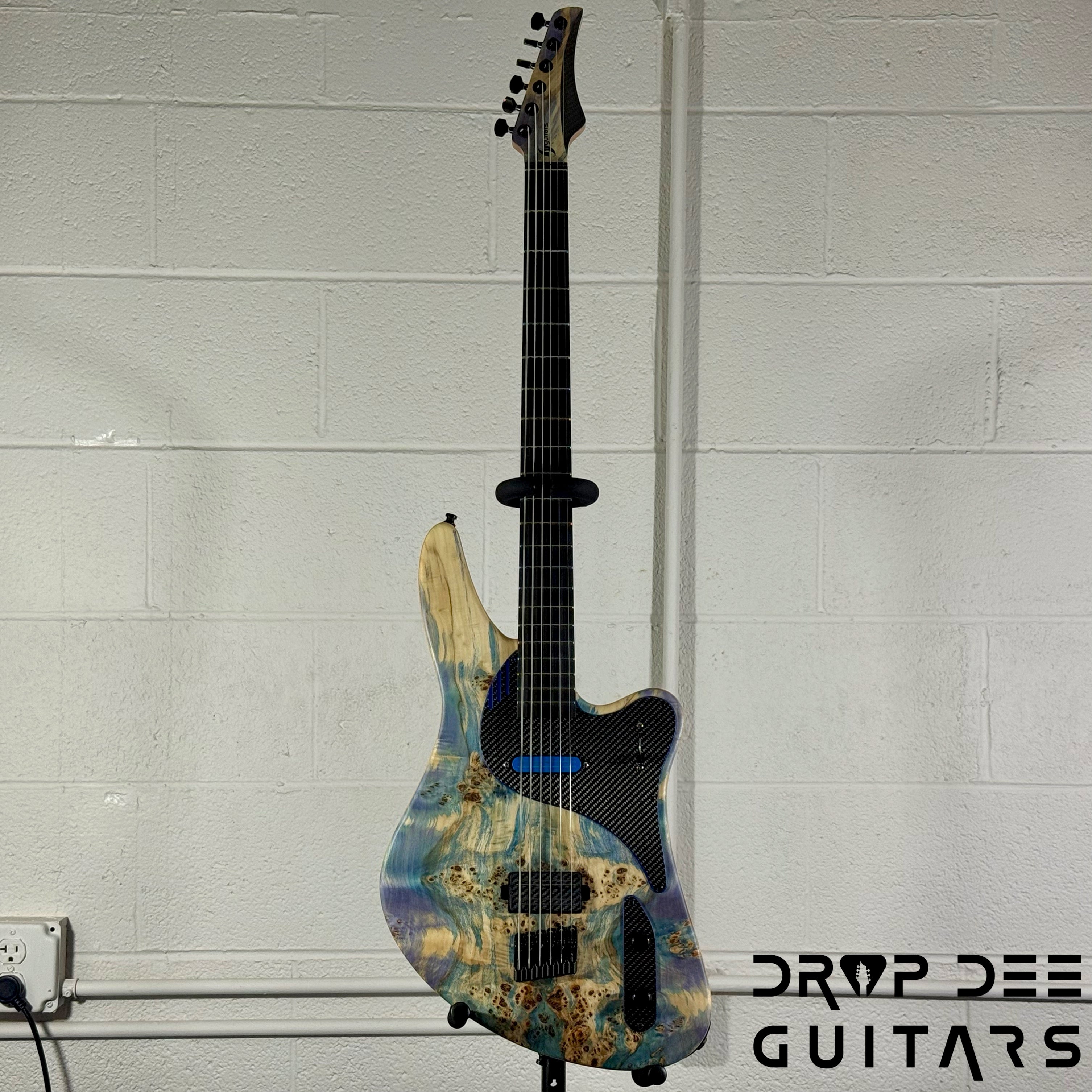 GV Guitars Vincent Baritone Electric Guitar w/ Case - Natural