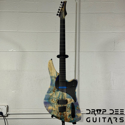 GV Guitars Vincent Baritone Electric Guitar w/ Case - Natural