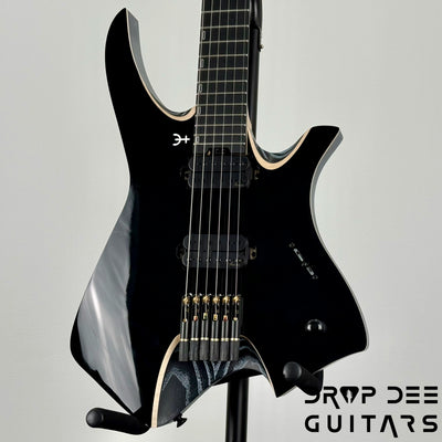 Infinia Neptune Headless Electric Guitar w/ Bag - Solid Lunar Black