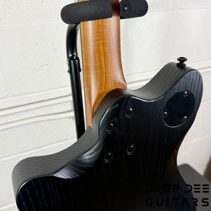 Balaguer 10th Anniversary Espada Modern Baritone Electric Guitar w/ Case - Rustic Black Satin