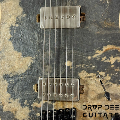 GV Guitars Mercenary Baritone Electric Guitar w/ Case - Stone