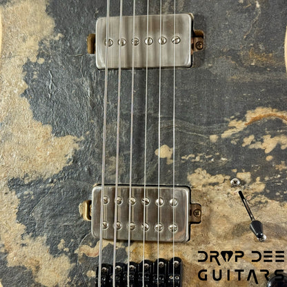 GV Guitars Mercenary Baritone Electric Guitar w/ Case - Stone