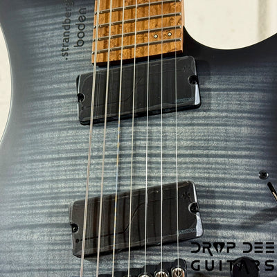 Strandberg Boden Original N2.7 7-String Multiscale Headless Electric Guitar w/ Bag - Black Denim Burst Satin