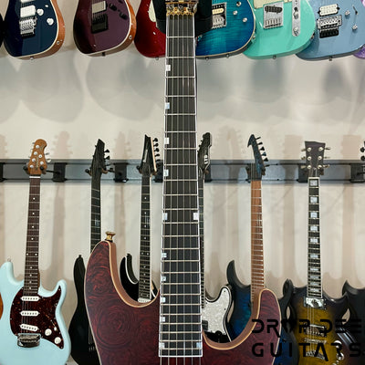 ESP USA M-I DX FR Electric Guitar w/ Case (4052) - Red Rose Marble