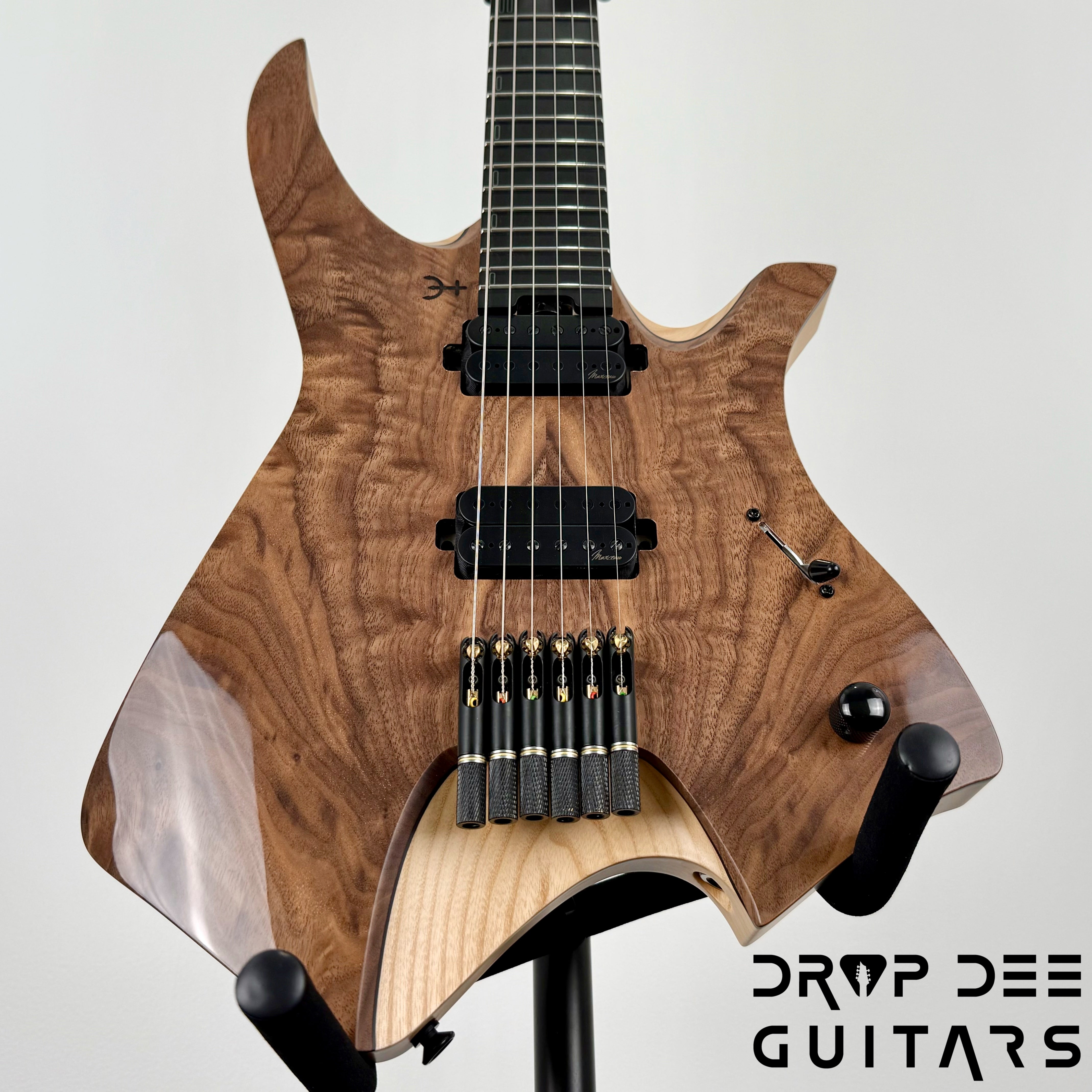 Infinia Neptune Headless Electric Guitar w/ Bag - Black Walnut