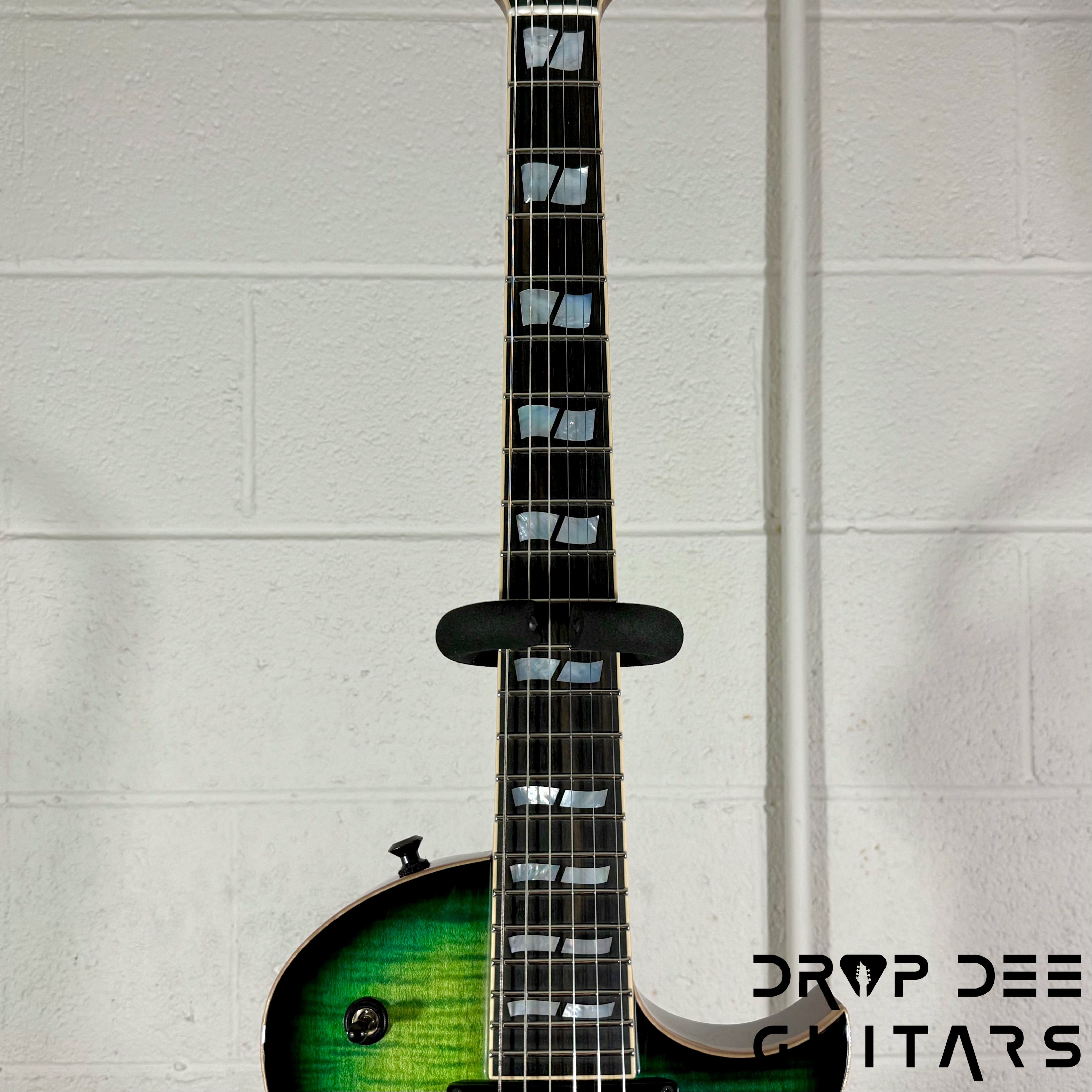 ESP USA Eclipse Electric Guitar w/ Case - Dark Lime Sunburst