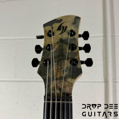 GV Guitars Mercenary Baritone Electric Guitar w/ Case - Stone