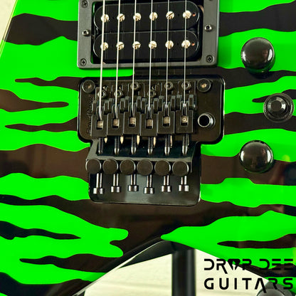 Jackson USA Custom Shop Rhoads RR24 FR Electric Guitar w/ Case - Slime Green Bengal