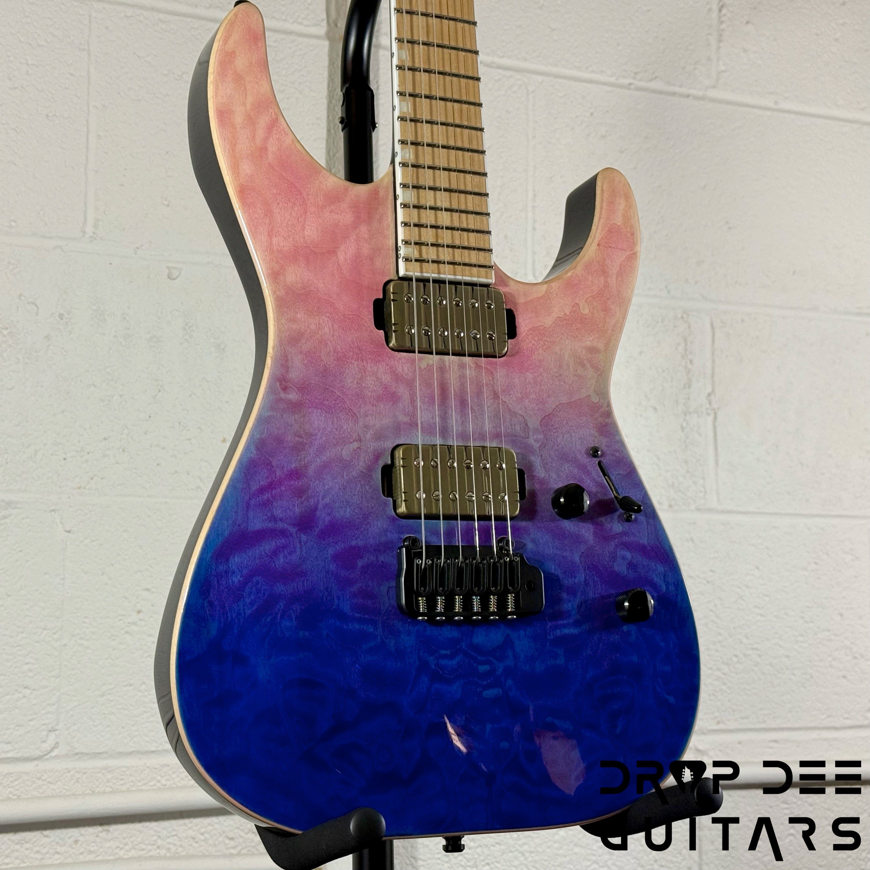 ESP E-II M-II HST QM Electric Guitar w/ Case - Indigo Purple Fade