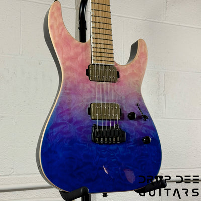 ESP E-II M-II HST QM Electric Guitar w/ Case - Indigo Purple Fade