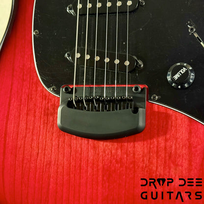 Ernie Ball Music Man Cutlass HT SSS Electric Guitar w/ Case - Raspberry Burst