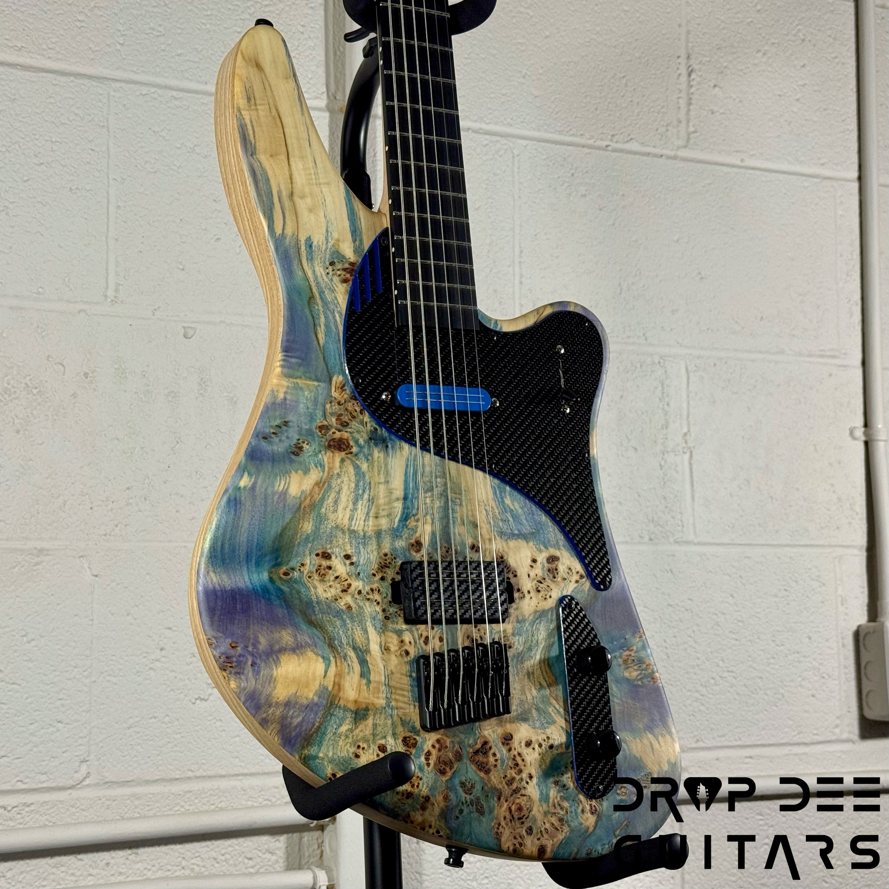 GV Guitars Vincent Baritone Electric Guitar w/ Case - Natural