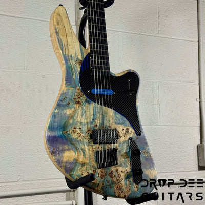 GV Guitars Vincent Baritone Electric Guitar w/ Case - Natural