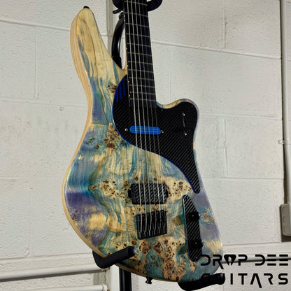 GV Guitars Vincent Baritone Electric Guitar w/ Case - Natural