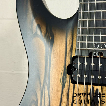 Schecter Diamond Series C-1 Pale Moon Electric Guitar - Natural Satin with Black Burst