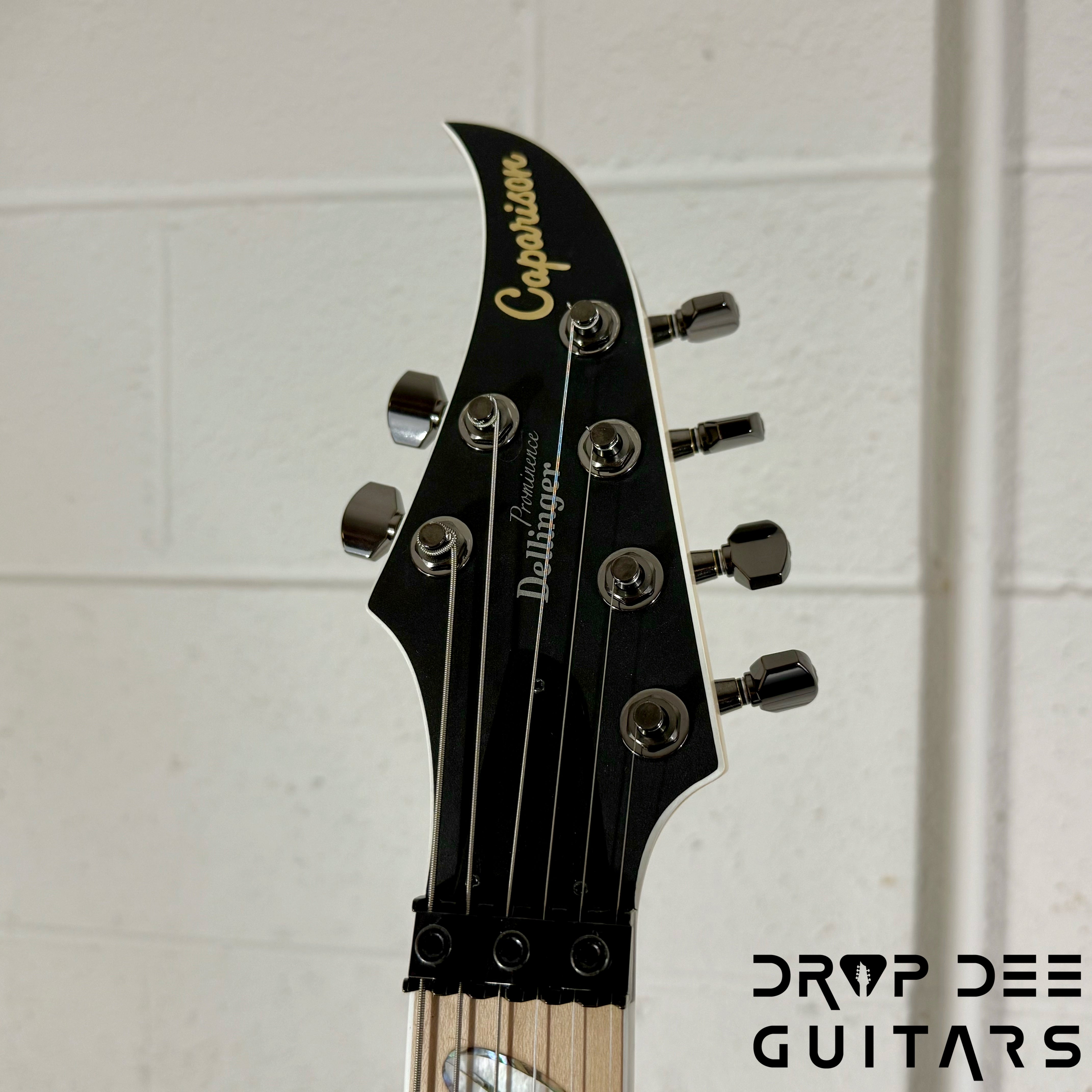 Caparison Dellinger II Prominenace MF Electric Guitar w/ Bag - Trans Spectrum Black