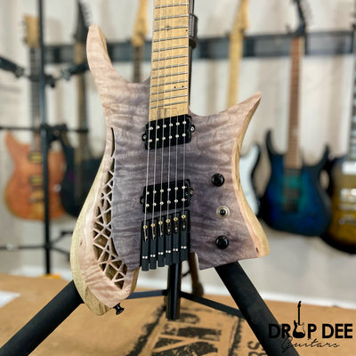 OD Guitars Minerva Headless Multi-Scale Electric Guitar w/ Case - Mid Burst