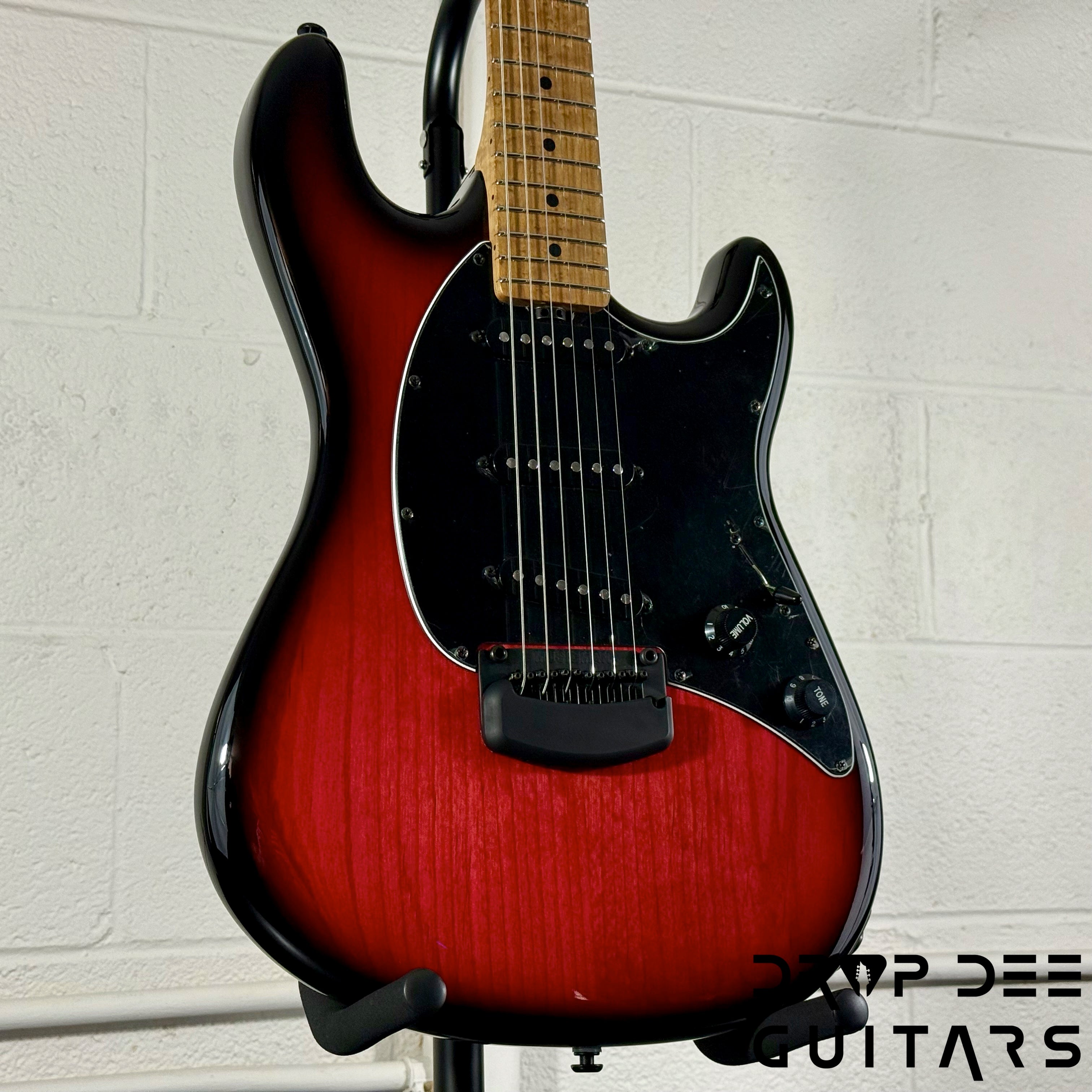 Ernie Ball Music Man Cutlass HT SSS Electric Guitar w/ Case - Raspberry Burst