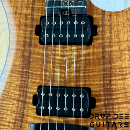 Schecter Custom Shop Sunset Extreme Exotic Electric Guitar w/ Case - Koa Vintage Natural Satin