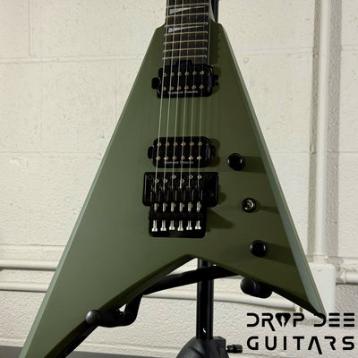 Jackson American Series Rhoads RR24 Electric Guitar w/ Case - Matte Army Drab