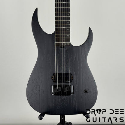 Schecter Diamond Series Keith Merrow KM-7 MK-III EX 7-String Baritone Electric Guitar - Satin Black Open Pore