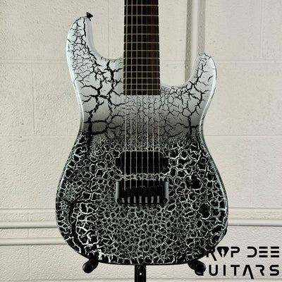 Schecter USA Custom Shop John Browne Signature Zenith 7 Baritone 7-String Electric Guitar w/ Case - Fracture White