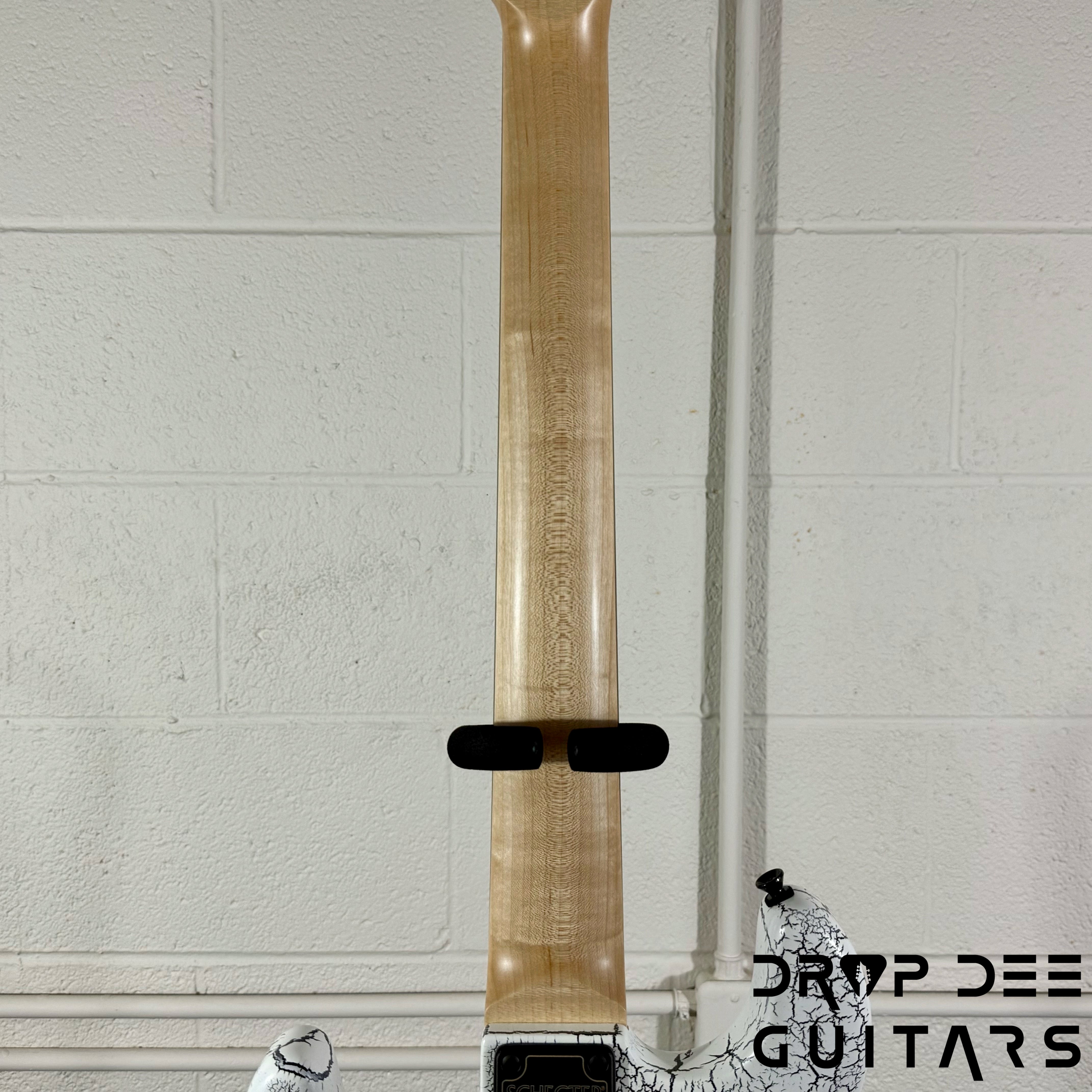 Schecter USA Custom Shop John Browne Signature Zenith 7 Baritone 7-String Electric Guitar w/ Case - Fracture White