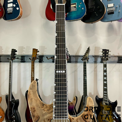 ESP E-II M-II HT Electric Guitar w/ Case - Black Natural Fade