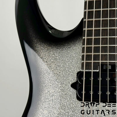 Jackson Pro Plus Series Signature Misha Mansoor Juggernaut HT7 7-String Electric Guitar w/ Bag - Silverburst Sparkle