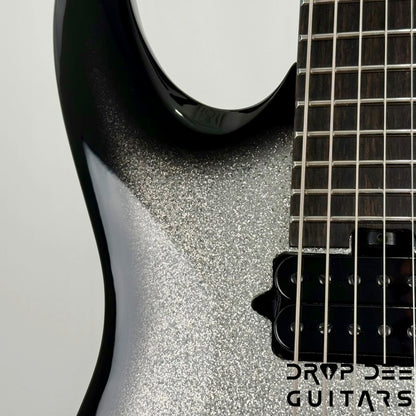 Jackson Pro Plus Series Signature Misha Mansoor Juggernaut HT7 7-String Electric Guitar w/ Bag - Silverburst Sparkle
