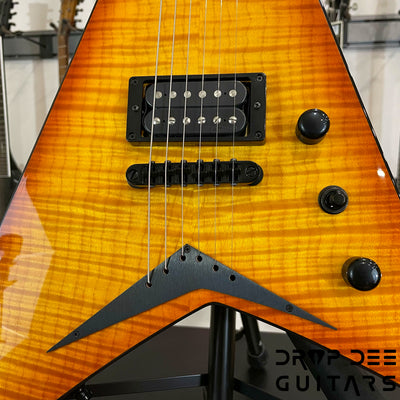 Jackson Custom Shop Randy Rhoads HS Electric Guitar w/ Case - Amber Lager Burst
