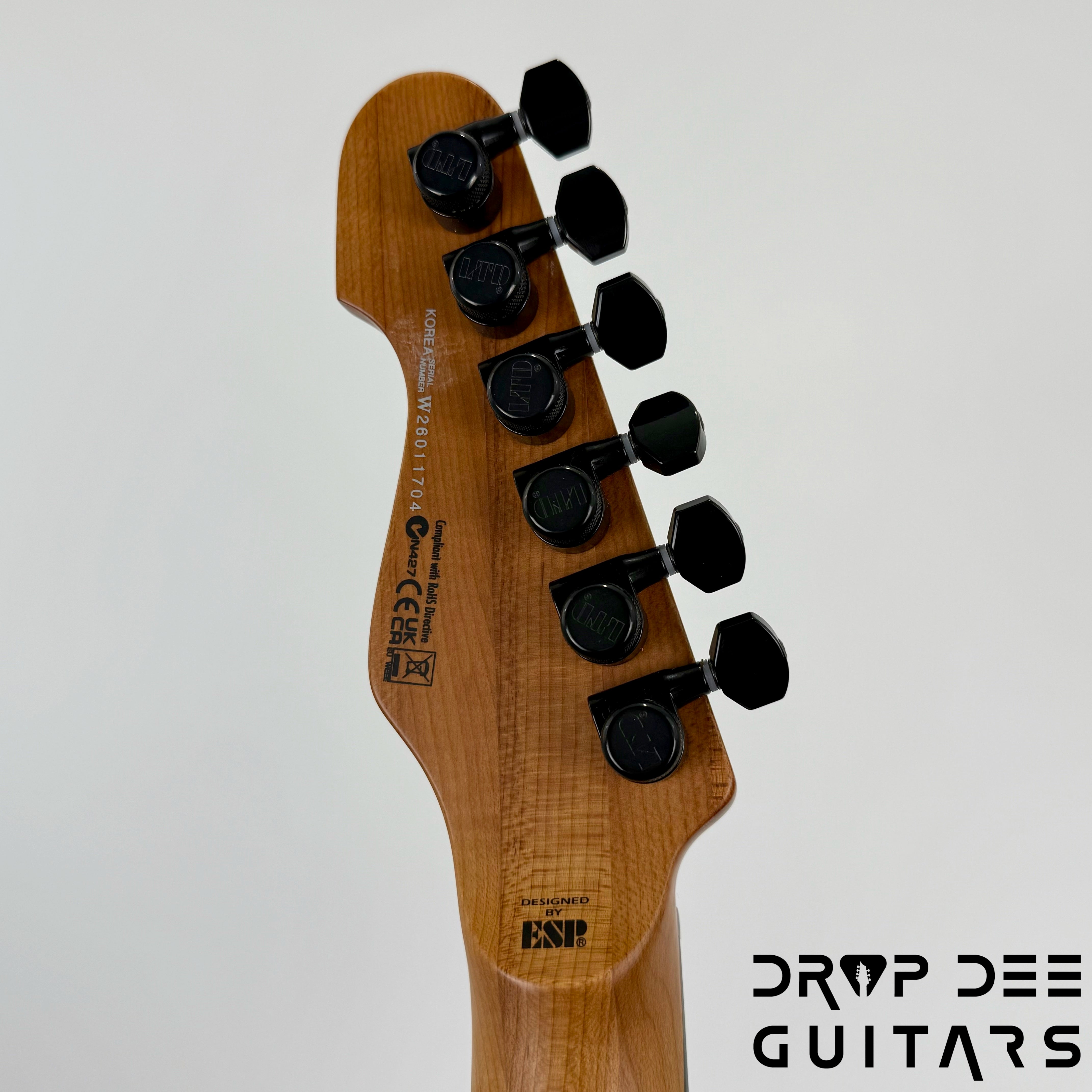 ESP LTD TH-1000 Evertune Electric Guitar - See Thru Black Sunburst