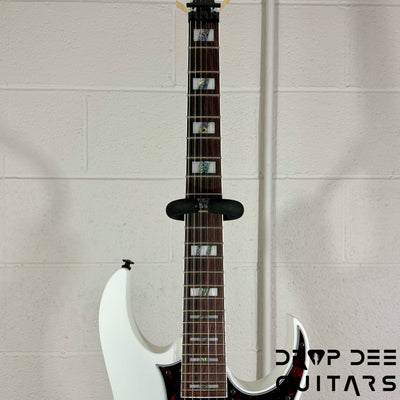 Ibanez Prestige RG653DX Electric Guitar w/ Case - White Flat