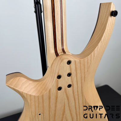 Infinia Neptune Headless Electric Guitar w/ Bag - Black Walnut