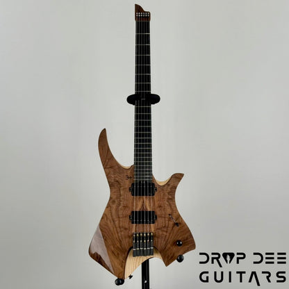 Infinia Neptune Headless Electric Guitar w/ Bag - Black Walnut