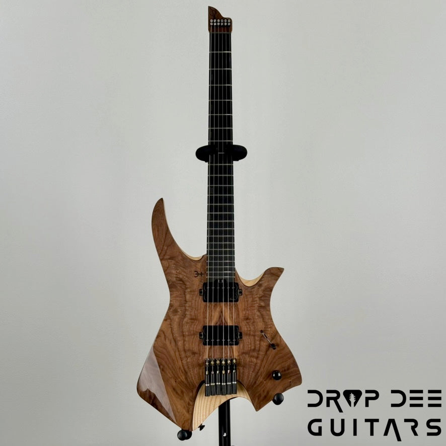 Infinia Neptune Headless Electric Guitar w/ Bag - Black Walnut
