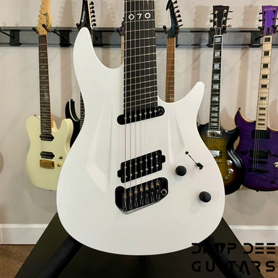 Aristides 070SR Multiscale 7-String Electric Guitar w/ Bag - Rustic White