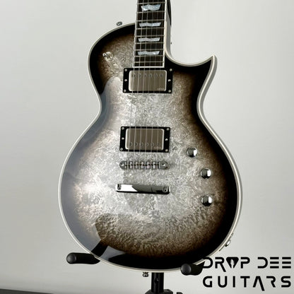 ESP Original Series Eclipse Custom Electric Guitar w/ Case - Silver Liquid Metal Burst