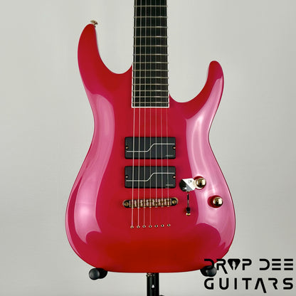 ESP LTD Stephen Carpenter SC-607B Baritone 7-String Electric Guitar w/ Case - Magenta Metallic
