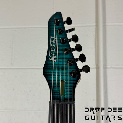 Kiesel A2 6 Neck-Thru Trem Electric Guitar w/ Bag - Blue Burst