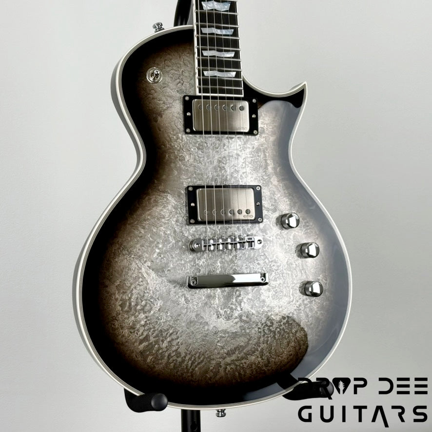 ESP Original Series Eclipse Custom Electric Guitar w/ Case - Silver Liquid Metal Burst