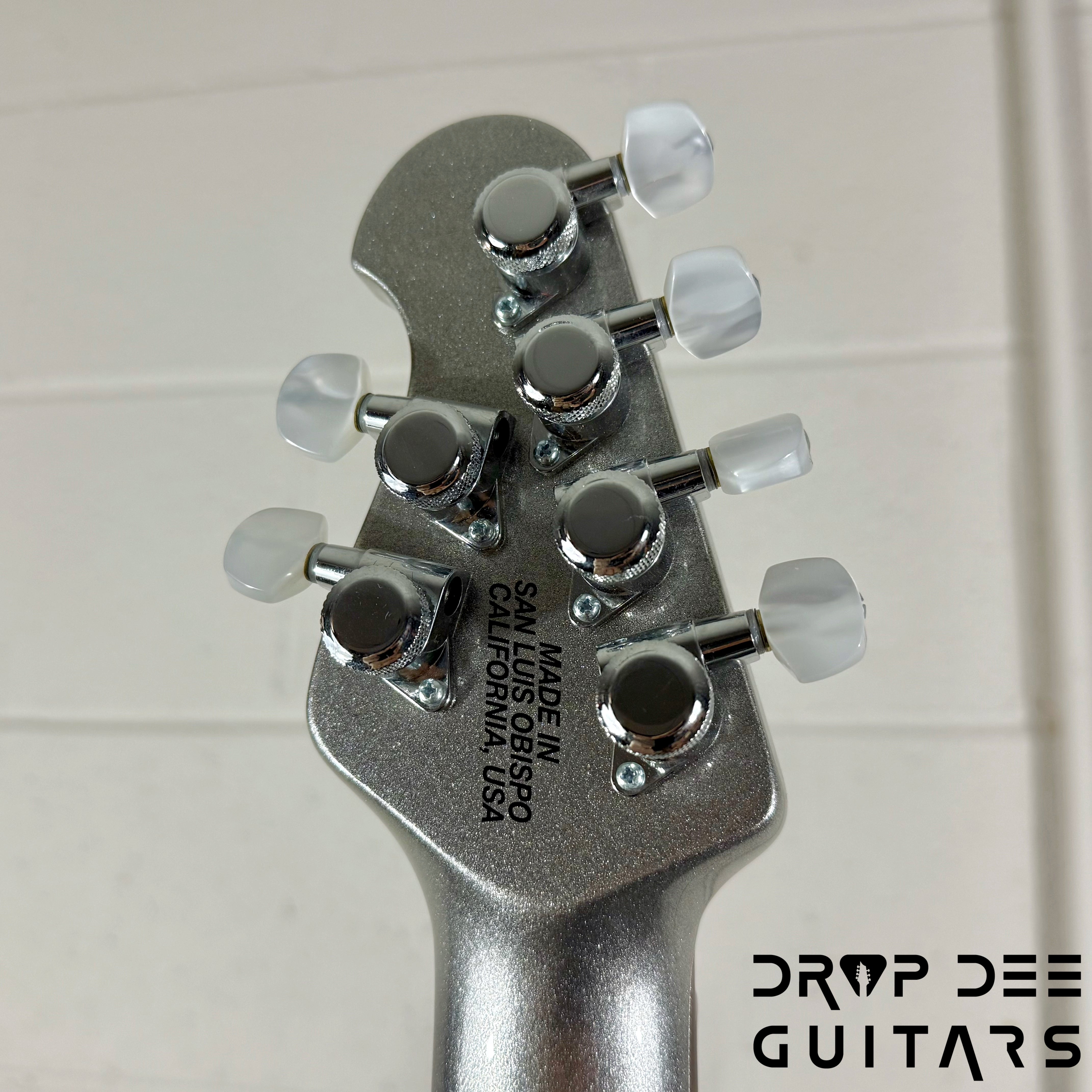 Ernie Ball Music Man JP13 6 Electric Guitar w/ Case - Platinum Silver