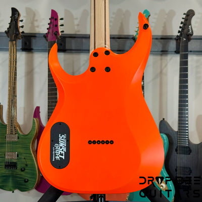 Schecter Custom Shop Sunset Extreme 6 Electric Guitar w/ Case - Neon Orange Satin