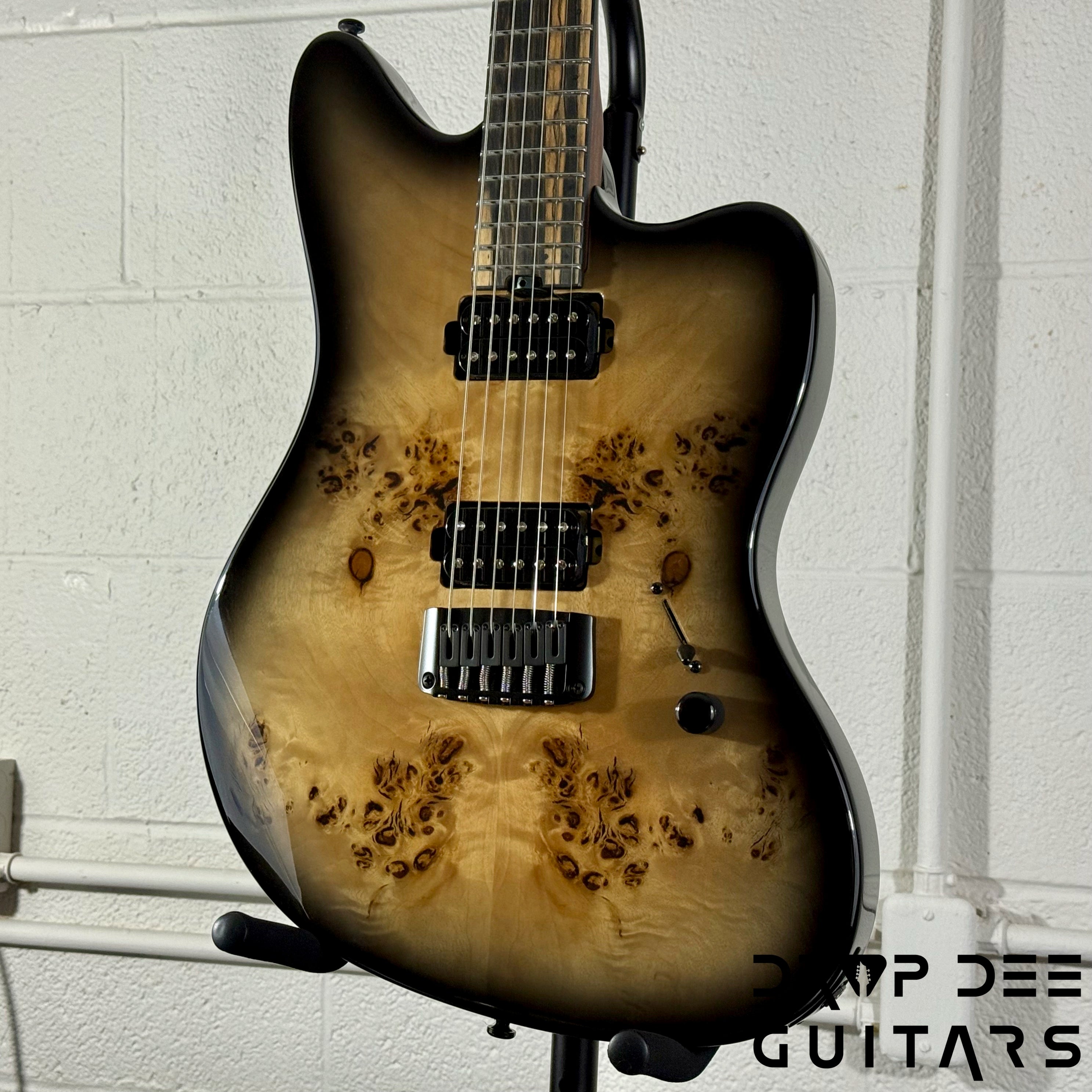 Balaguer DDG Exclusive Select Series Growler Baritone Electric Guitar w/ Bag - See-Thru Two-Tone Black Edge Burst