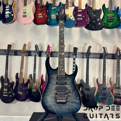 Ibanez J Custom RG8570 Electric Guitar w/ Case - Black Rutile