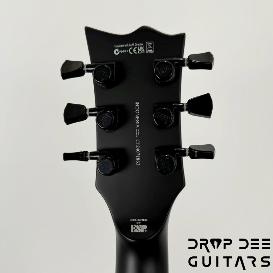 ESP LTD EC Black Metal Electric Guitar - Black Satin