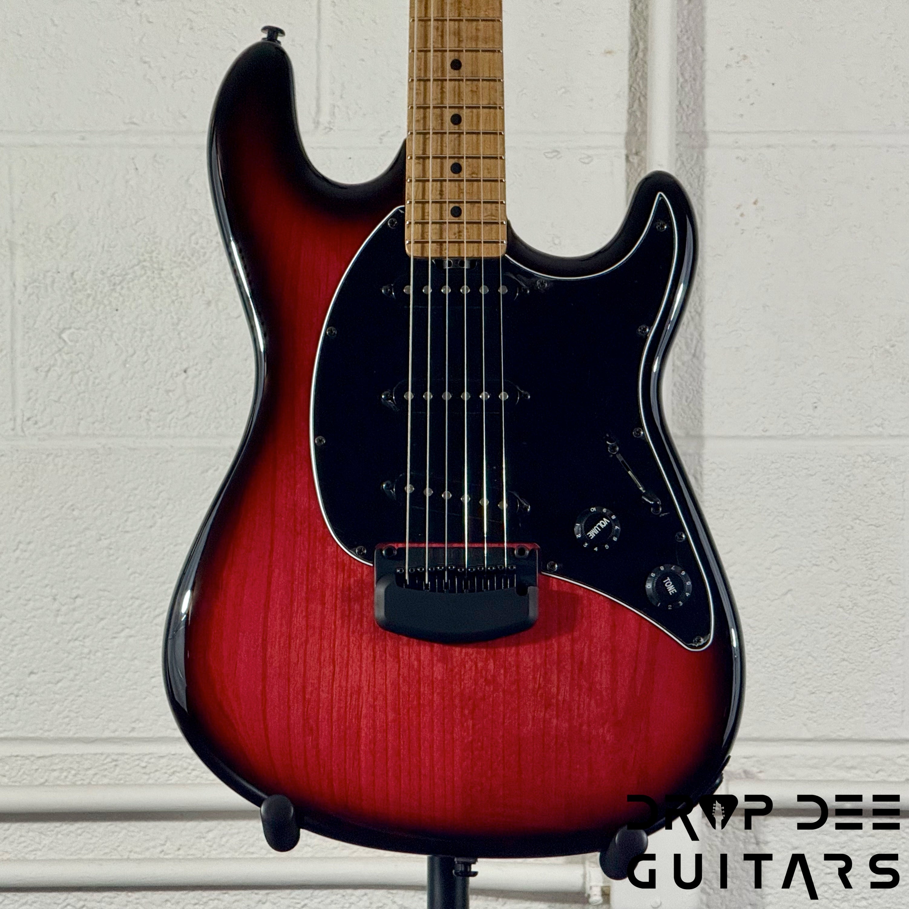 Ernie Ball Music Man Cutlass HT SSS Electric Guitar w/ Case - Raspberry Burst