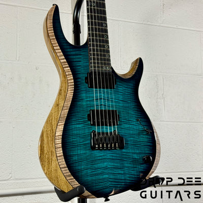 Kiesel A2 6 Neck-Thru Trem Electric Guitar w/ Bag - Blue Burst